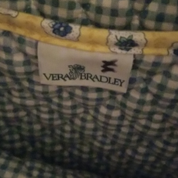 Vera Bradley roses tote bag button closure - Picture 3 of 4